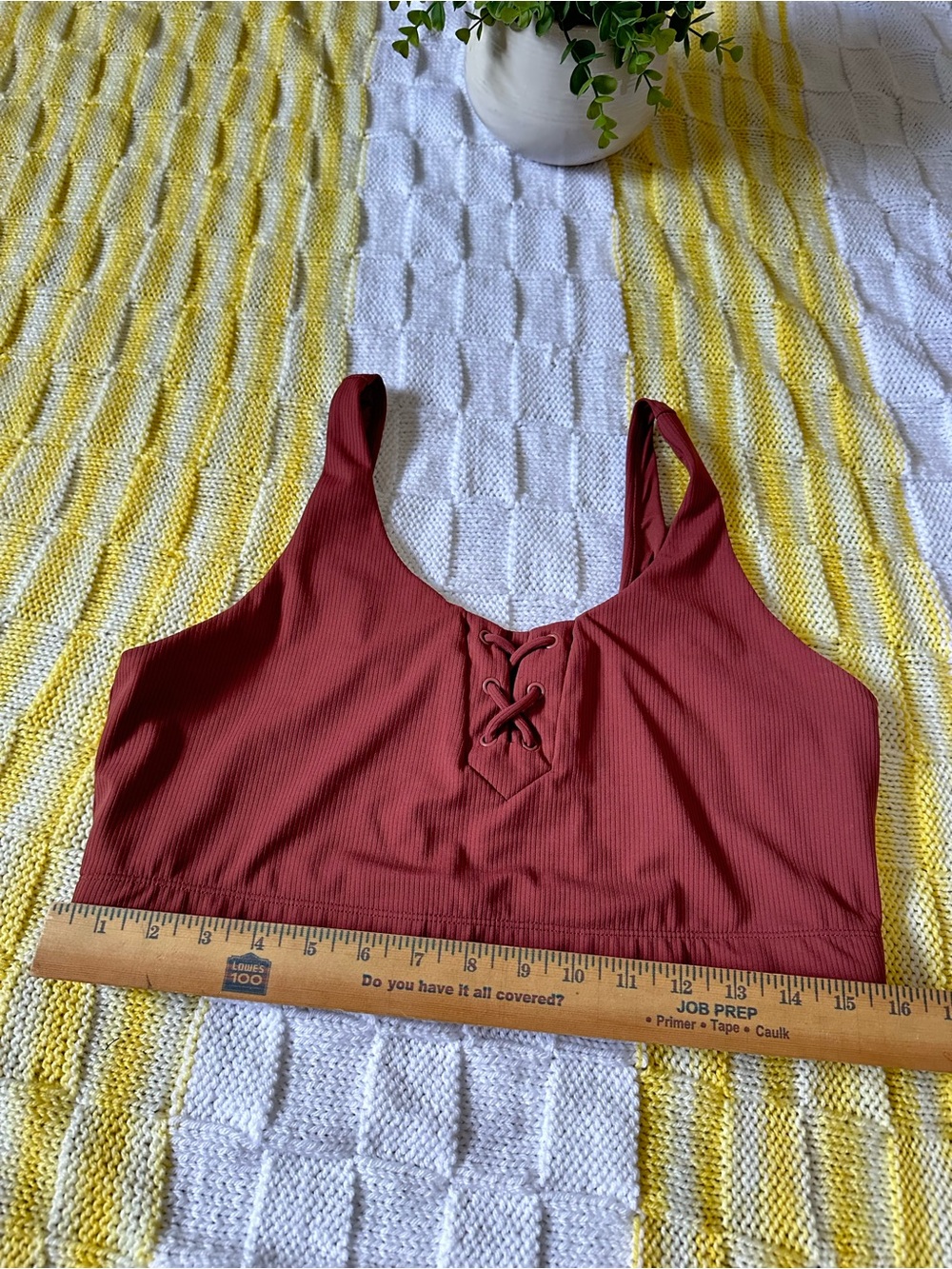 JoyLab Rust Brown Active Top - Picture 7 of 8